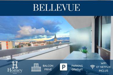 Апартаменты HOMEY BELLEVUE - New - Appartement avec une chambre - Parking privé gratuit - Balcon avec belle vue - Netflix et Wifi inclus - A 5 min de la frontière pour rejoindre Genève