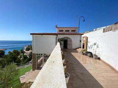 Дом отдыха 2 bedrooms house at Alicante 100 m away from the beach with sea view and furnished terrace