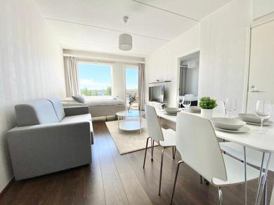 Apartments City Home Finland Laukontori - Lake and City View, Own Sauna, One Bedroom, Furnished Balcony and Great Location