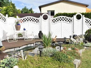 Homey Bungalow with Roofed Terrace Garden Garden Furniture
