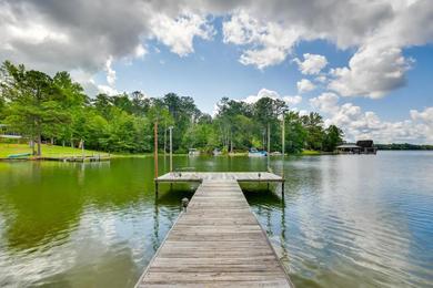 Lakefront Dadeville Retreat with Deck, Dock and Views!