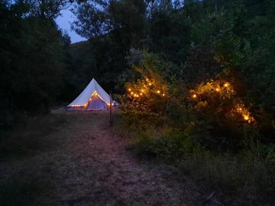 Люкс-шатер Eco tent 6 pers in de krachtige natuur van de Gard