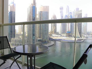1BR with Balcony & Stunning Marina View - MRVW