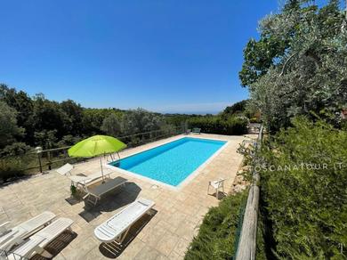 TOSCANA TOUR - Casa Sophia, piscina con vista mare - ingresso, giardino, barbecue e parcheggio privati