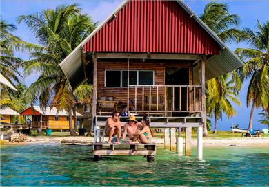 Lodge Private Cabin Over the Water PLUS Meals - San Blas Islands - private bathroom