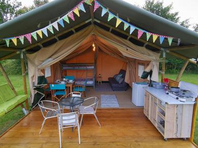 Luxury tent Safari at La Petite Lande