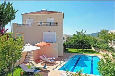 Вилла Selini Villas with private pool 10 minutes walking from the beach