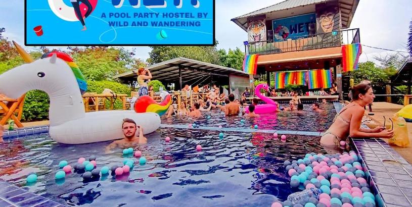Хостел WET! a Pool Party Hostel by Wild & Wandering