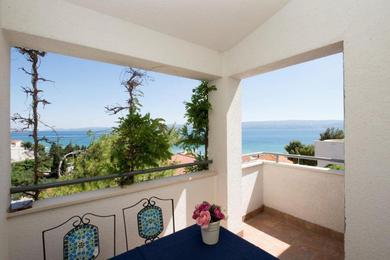 Studio apartment in Duce with sea view, balcony, air conditioning, WiFi 132-1