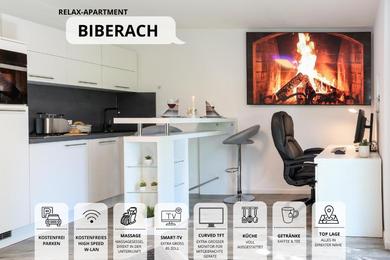 Апартаменты Relax-Apartment Biberach - Relax Massagesessel - Smart-TV 85 Zoll - voll ausgestattete Küche - High-Speed Internet - Arbeitsplatz mit Curved Monitor
