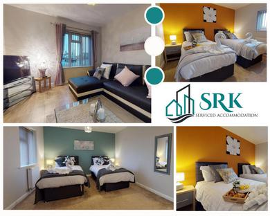 Дом отдыха Large 2 Bedroom House Sleeps 5 by Srk Serviced Accommodation Peterborough with Parking & Wifi
