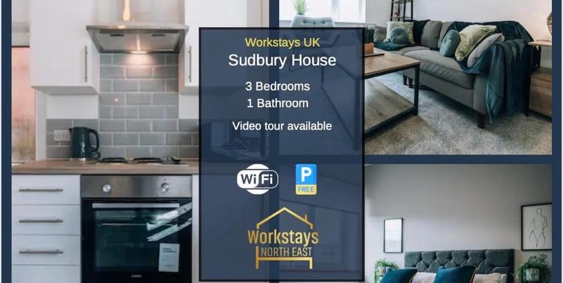 Дом отдыха Sudbury House 3 Bedrooms Workstays UK Video Tour Available