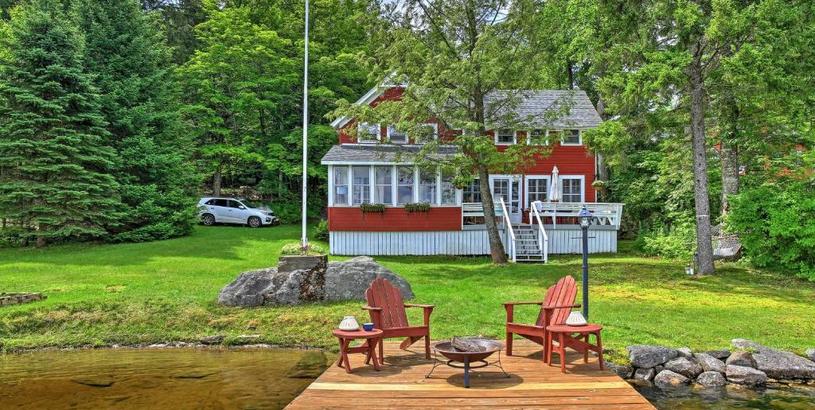 Holiday home Authentic 1912 Adirondack Lake Camp with Fire Pit