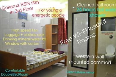 Guest house Gokarna RSN STAY in Top Floor for the Young & Energetic people of the Universe