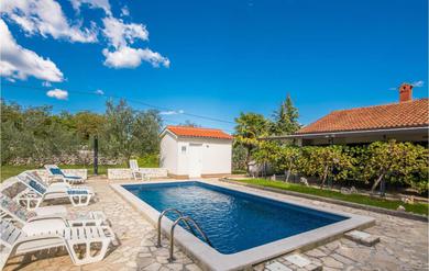 Awesome home in Malinska with 3 Bedrooms, WiFi and Outdoor swimming pool