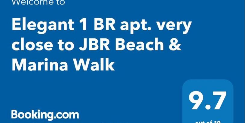 Apartments Elegant 1 BR apt. very close to JBR Beach & Marina Walk