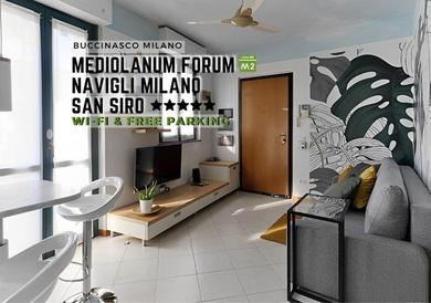 Апартаменты Mediolanum Forum-Navigli-San Siro FLAT FreeParking Wi-Fi
