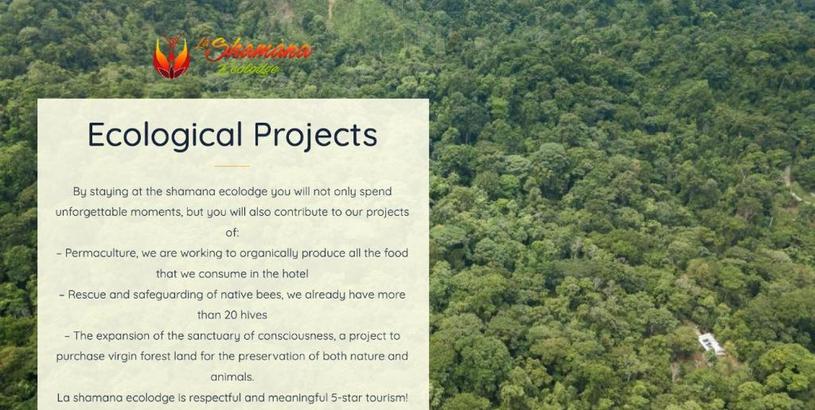 Лодж La Shamana - Ecological Concept in Jungle