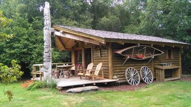 Guest house Chambre d'hôte atypique "trappeur" West little ranch