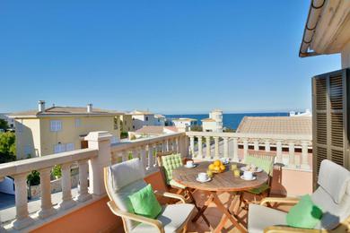 Son Serra beach apartment sea views and terrace
