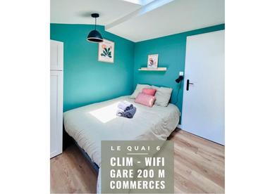 Апарт-отель LE QUAI 6 - Studio neuf CALME LUMINEUX - CLIM - WiFi - Gare à 200m