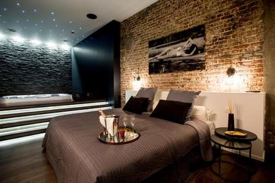 Апартаменты chambre avec jacuzzi sauna privatif