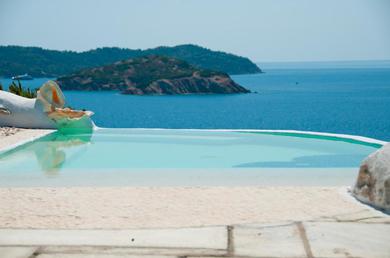 Вилла Villa Arios, pool, jacuzzi and sea