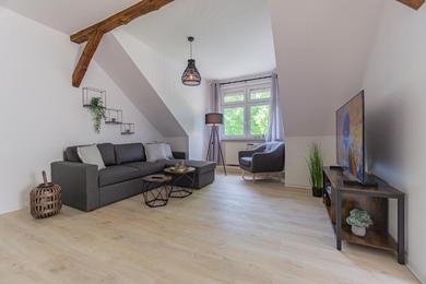 Апартаменты Lausitz-Apartment, 80m2, Waschtrockner, 2 x Parkplätze, Küche, Netflix