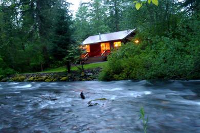 Holiday home Ashford Cabin with Hot Tub and Big Creek Views!