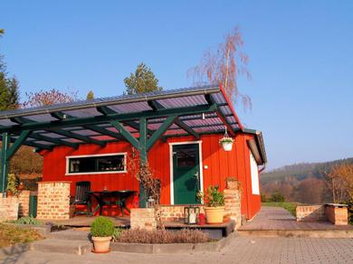 Дом отдыха Detached holiday home in the Harz with wood stove and covered terrace