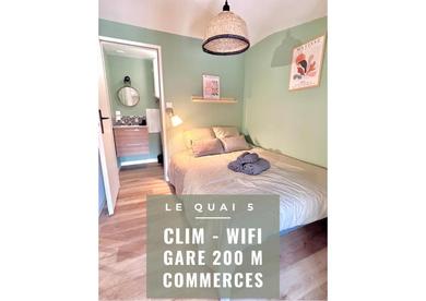 Апарт-отель LE QUAI 5 - Studio NEUF CALME - CLIM - WiFi - Gare à 200m