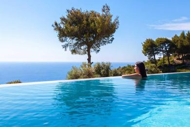 Вилла Villa Mirtes with breathtaking sea view,close to Porto Katsiki and Egremni