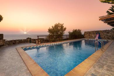 Вилла Sea-Sunset Views Villa Lefkothea with Private Pool