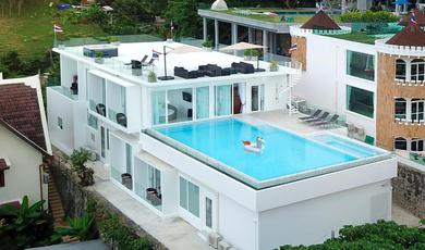 Villa Villa Skyline Patong New Modern Seaview+Gym+Sauna+Pool Villa