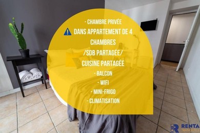 Holiday home Chambre 2 René Cassinbalcon Wifi Mini-frigo TV