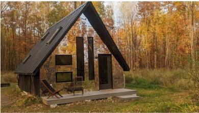 Дом отдыха Modern A Frame in the woods. Pet friendly