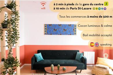 Апартаменты Cocon design et coloré à 10 min de Paris centre !