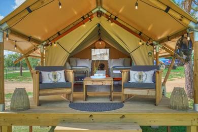 Luxury tent Amazing Safari Tent at BeeWeaver Honey Farm