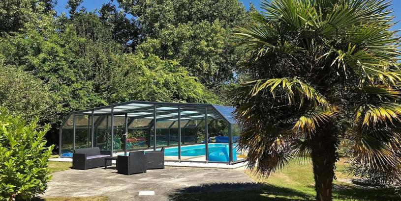 Вилла Villa de plain-pied avec WIFI, piscine privée sous abris haut à PLEUMEUR-BODOU - Ref 461