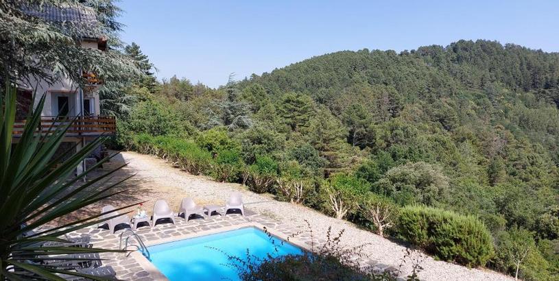 Дом отдыха Chalet 14 pers avec vue panoramique et piscine chauffée