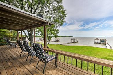 Cedar Creek Lakefront Home with Dock and Game Room!