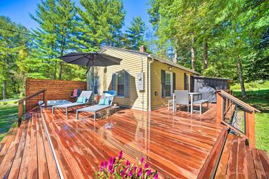 Дом отдыха Central Berkshires Cottage with Hot Tub and Fire Pit!