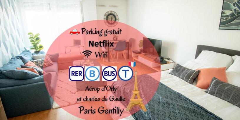 Apartments Appartement chic avec parking gratuit à Paris