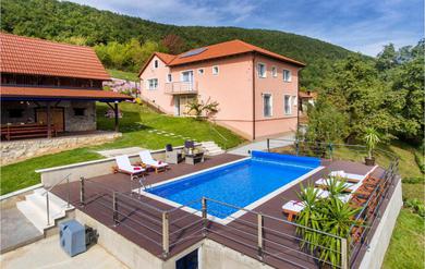Nice Home In Kostanjevac With Wifi, Outdoor Swimming Pool And Heated Swimming Pool