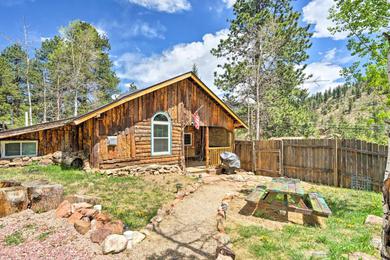 Holiday home Rustic Log Cabin with Studio about 5 Mi to Pikes Peak!