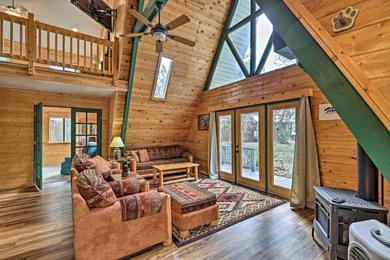 Overgaard Cabin with Hot Tub, Fire Pit and Deck!