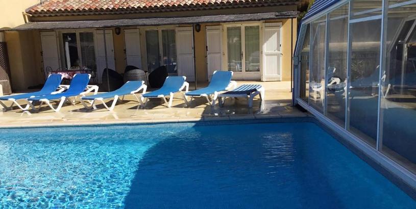 Вилла Villa de 2 chambres avec piscine privee sauna et jardin clos a Tourrettes