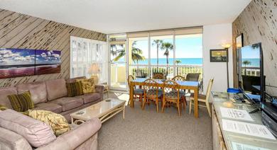 Apartments LaPlaya 206C Gorgeous vistas of the Gulf from this light and bright end unit with private access to the beach