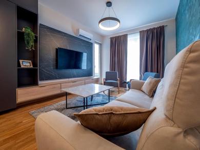  Luxury modern apartment 8min walk from beach in Becici