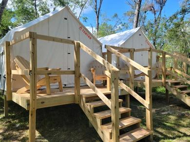 Luxury tent Tentrr - Louisiana Tickfaw State Park - Woodland E - Double Camp